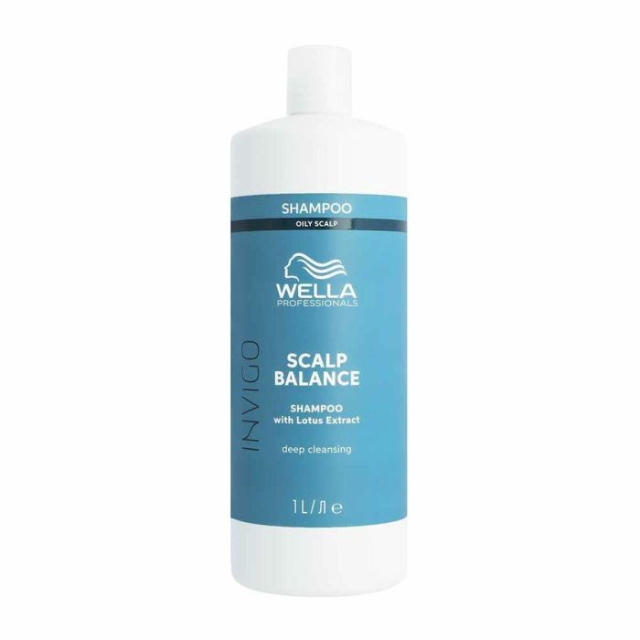 Wella Professionals INVIGO BALANCE Champú Pure Purificante Cabello Graso y Cuero Cabelludo con Extracto de Loto 1000 ml Wella Professionals INVIGO BALANCE Champú Pure Purificante Cabello Graso y Cuero Cabelludo con Extracto de Loto 1000 ml