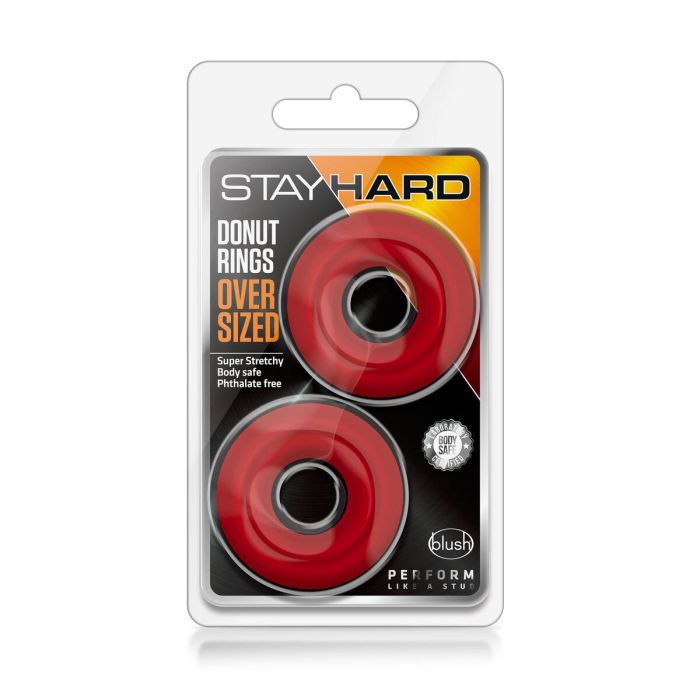 Anillo para el Pene Blush Stay Hard Rojo 3 Anillo para el Pene Blush Stay Hard Rojo 3