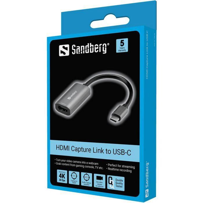 Sandberg HDMI Capture Link to USB-C 1
