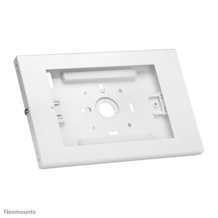 Neomounts WL15-650WH1 Soporte de Tablet para Pared, Ajustable 9.7-11", Bloqueo Seguridad, Orientación Vertical/Horizontal, VESA 75x75, Blanco