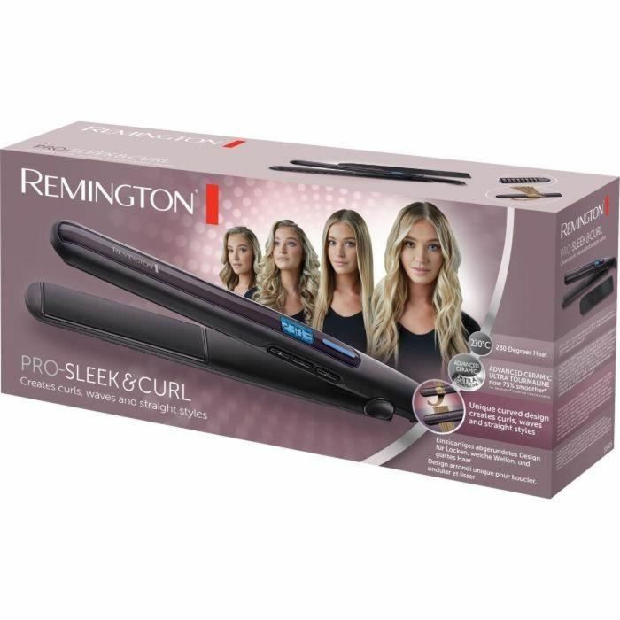 Plancha para el Pelo Remington Pro-Sleek & Curl S6505/ Negro 23 Plancha para el Pelo Remington Pro-Sleek & Curl S6505/ Negro 23