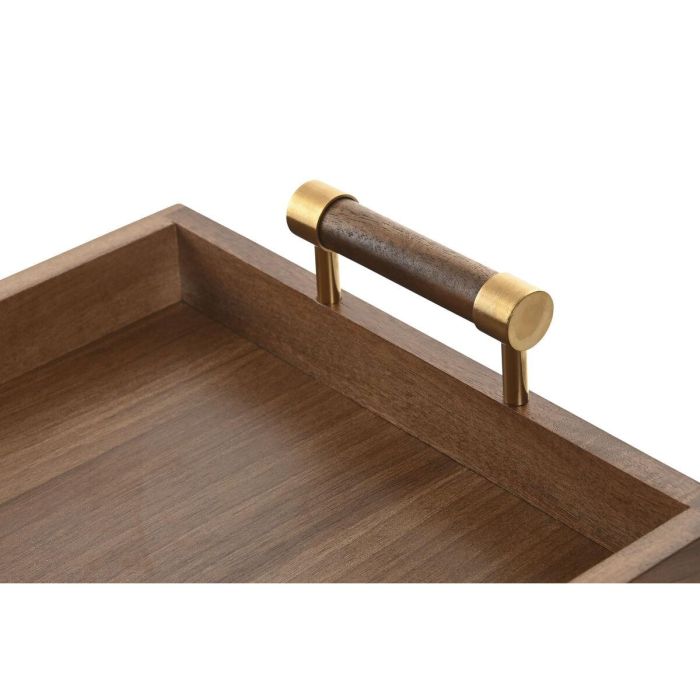 Bandeja Basicos DKD Home Decor Natural Dorado 26.5 x 8 x 39 cm 2 Bandeja Basicos DKD Home Decor Natural Dorado 26.5 x 8 x 39 cm 2