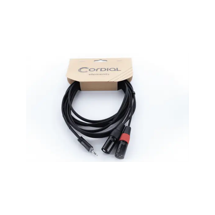 Cordial Cable Y Mini-Jack Estéreo / 2 Xlr Macho De 1 M 2