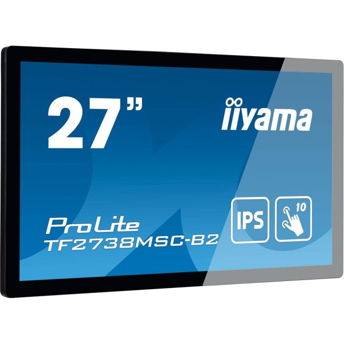 iiyama TF2738MSC-B2 Monitor Táctil 27" Full HD Capacitivo 10 Puntos IPS Open Frame con Cristal Edge-to-Edge para Quioscos