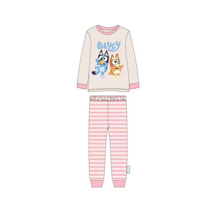 Cerdá Pijama Largo Bluey Single Jersey para Niños 3 Años