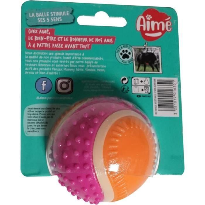 Pelota para perros - AIMÉ - 5 en 1 sabor carne 1 Pelota para perros - AIMÉ - 5 en 1 sabor carne 1