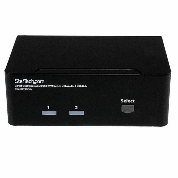Conmutador KVM con 2 Puertos Startech SV231DPDDUA Negro Conmutador KVM con 2 Puertos Startech SV231DPDDUA Negro