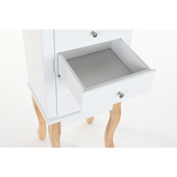 Joyero Romantico DKD Home Decor Blanco Natural 27 x 90 x 37 cm 3