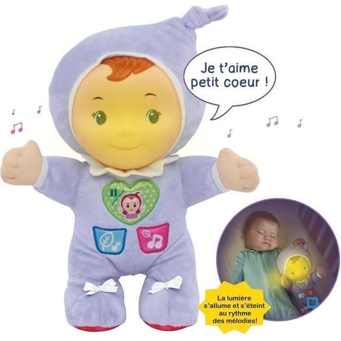 VTech Baby Louison, Mi Bebé Lumi - Juguete Interactivo con Luz Luminosa, Melodías Dulces y Frases Relajantes para Bebés Desde el Nacimiento