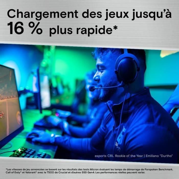 Crucial CT1000T500SSD8 SSD interno 1TB M.2 2