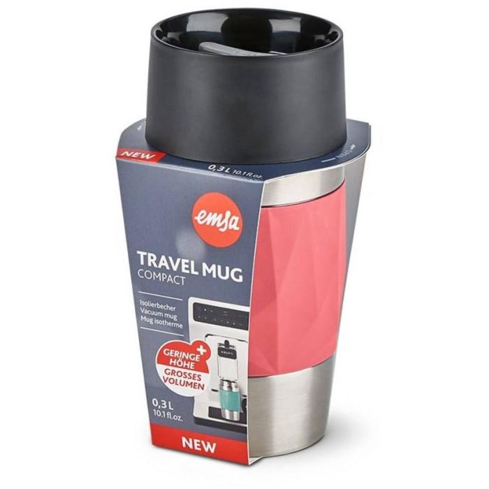 Emsa TRAVEL MUG Compact Thermobecher (koralle/edelstahl, 0,3 Liter, Drehverschluss) 2 Emsa TRAVEL MUG Compact Thermobecher (koralle/edelstahl, 0,3 Liter, Drehverschluss) 2