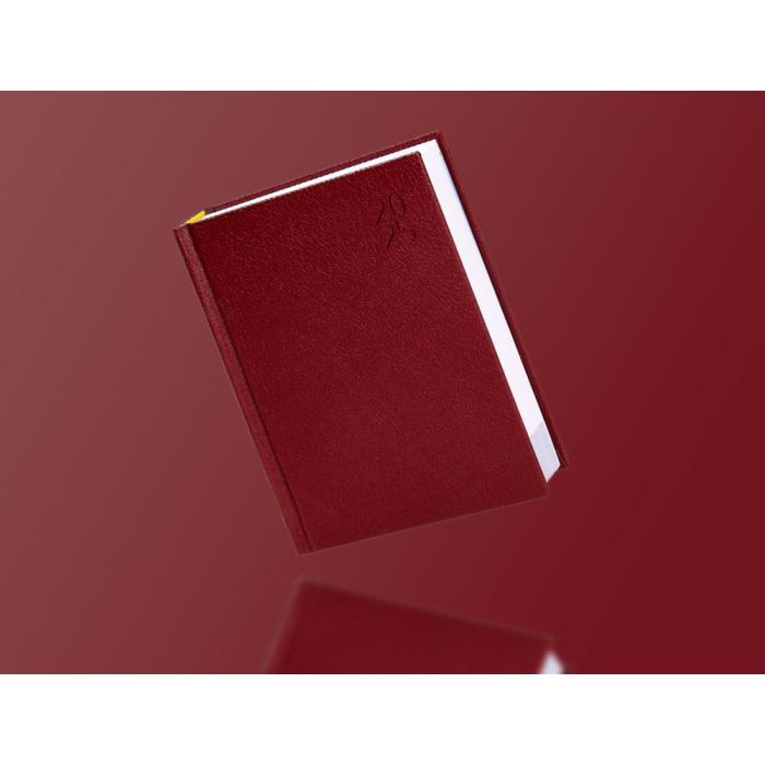 Agenda Encuadernada Liderpapel Corfu A6 2025 Dia Pagina Color Rojo Papel 60 gr 8