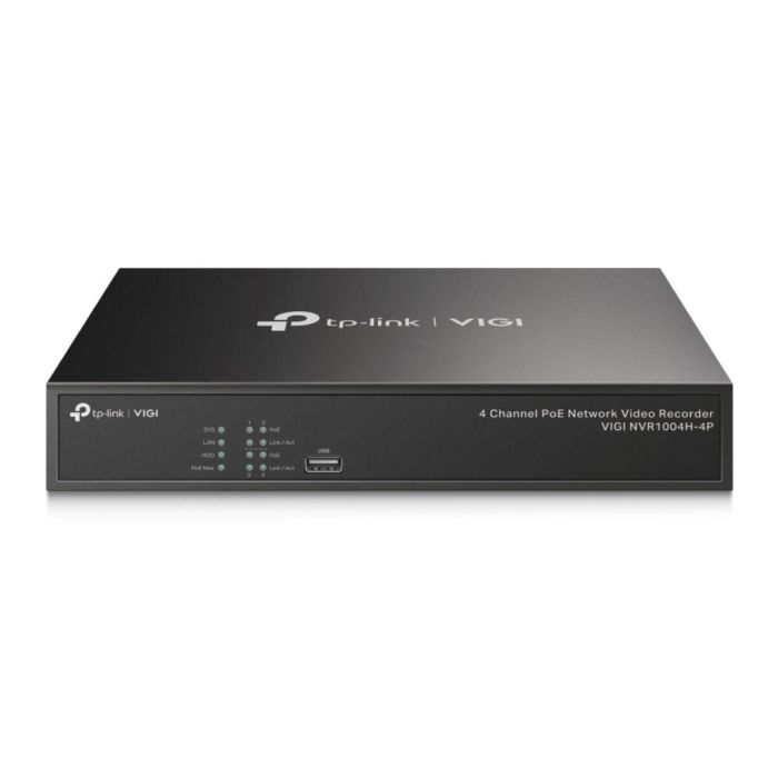 Almacenamiento en Red TP-Link VIGI NVR1004H-4P Negro 3 Almacenamiento en Red TP-Link VIGI NVR1004H-4P Negro 3