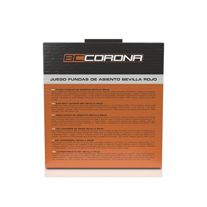 Fundas para Asientos de Coche BC Corona Sevilla Universal (11 pcs) 2 Fundas para Asientos de Coche BC Corona Sevilla Universal (11 pcs) 2