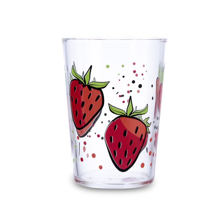 Vaso de agua Luminarc Fresas Multicolor Vidrio Fresas 500 ml (6 Unidades) 1