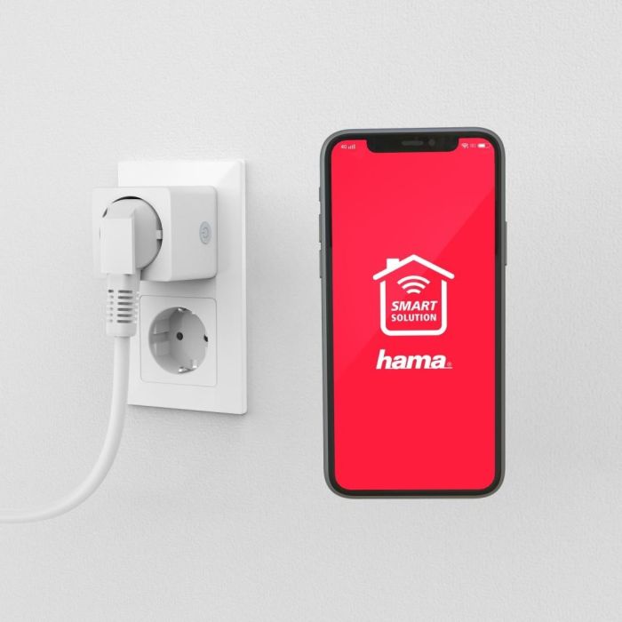 Enchufe Hama Mini 16A 3680 W Medidor 4 Enchufe Hama Mini 16A 3680 W Medidor 4