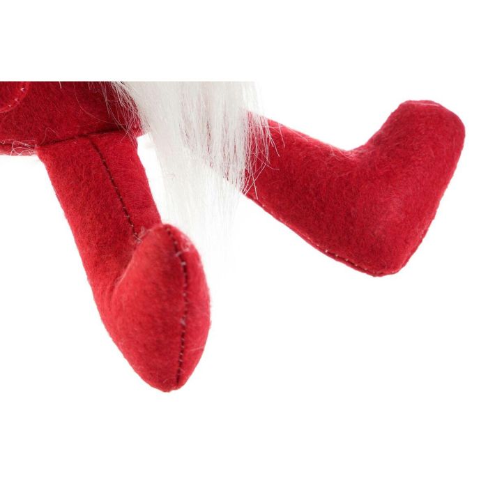 Figura Navidad Tradicional DKD Home Decor Rojo Blanco 10 x 40 x 10 cm (2 Unidades) 1
