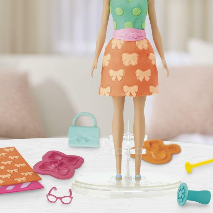 Juego de Plastilina Play-Doh BArbie Pearls & Bows Multicolor 5 Juego de Plastilina Play-Doh BArbie Pearls & Bows Multicolor 5
