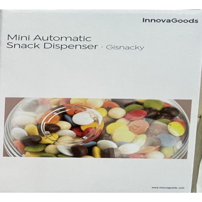 Mini Dispensador Automático de Caramelos y Frutos Secos InnovaGoods 5 Mini Dispensador Automático de Caramelos y Frutos Secos InnovaGoods 5