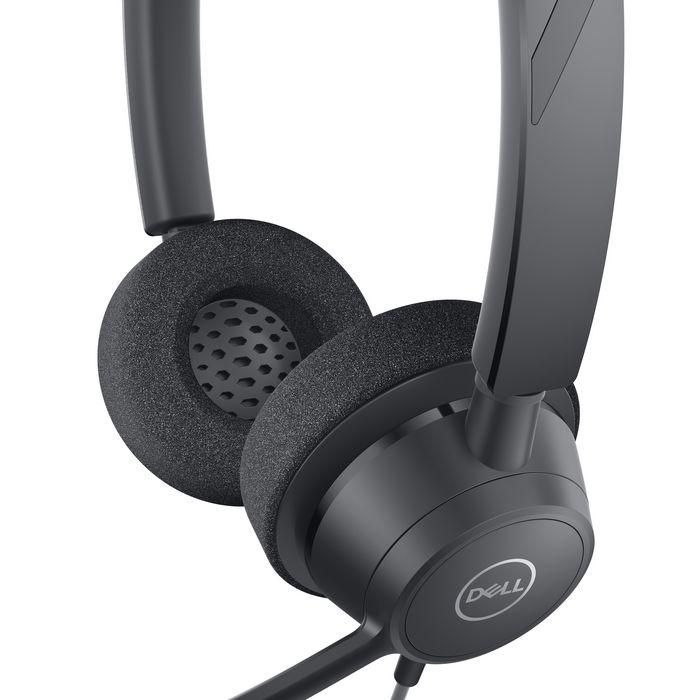 Dell WH3022 Auriculares Estéreo Pro con Cable para PC, Certificados Microsoft Teams, Audio Nítido y Controles de Llamada 4
