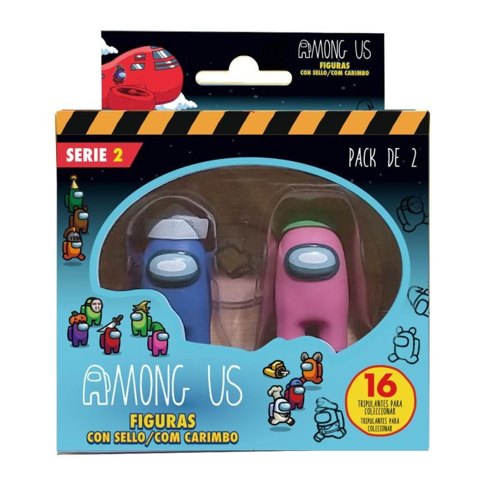 Bizak Figuras Among Us S2 Caja Coleccionables con 2 Figuras y 16 Modelos para Coleccionar 1