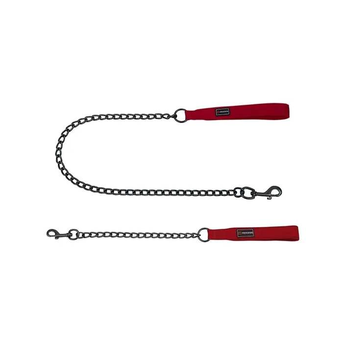 Freedog Correa de Metal Gun Rojo 3 mm-15 mm 100 cm