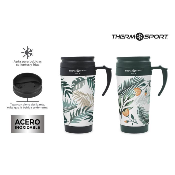 Travel Mug Decorada 400 ml 2 Surtidos - Thermosport (12 Unidades) 7 Travel Mug Decorada 400 ml 2 Surtidos - Thermosport (12 Unidades) 7