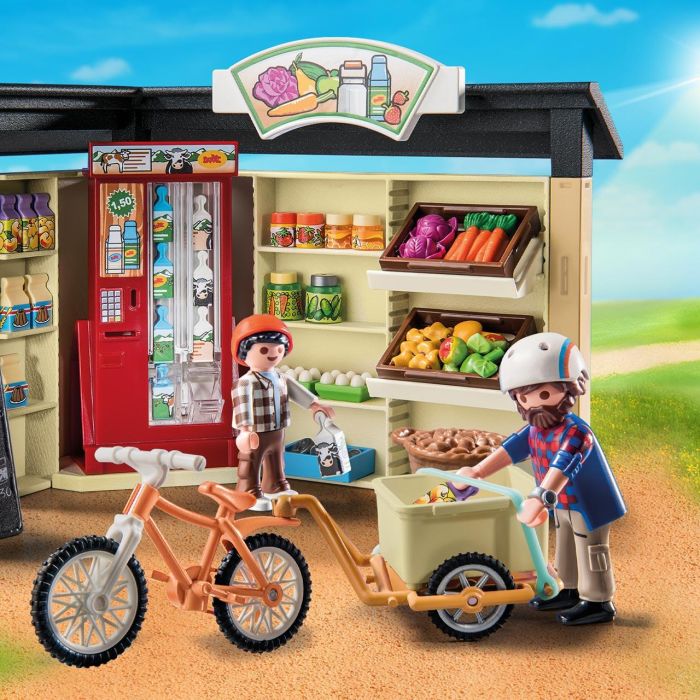 Playmobil 71250 Tienda de Granja Country 24 Horas - Con Fruta, Verduras y Lácteos Frescos para Niños +4 Años 3 Playmobil 71250 Tienda de Granja Country 24 Horas - Con Fruta, Verduras y Lácteos Frescos para Niños +4 Años 3