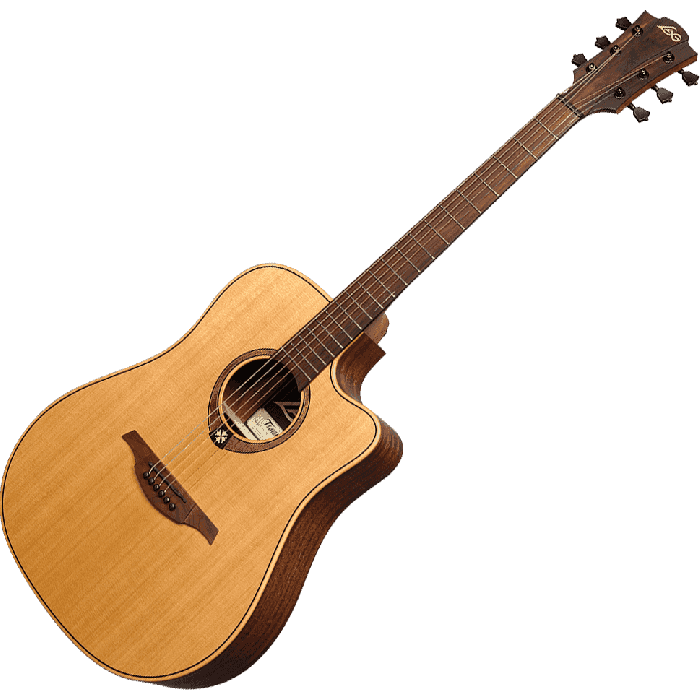 LAG Guitarra Acústica Dreadnought Cutaway Tramontane 170 A/E Electroacústica Satinada Natural 3