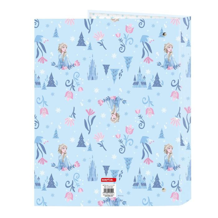 Carpeta de anillas Frozen Ice magic Azul A4 26.5 x 33 x 4 cm 1