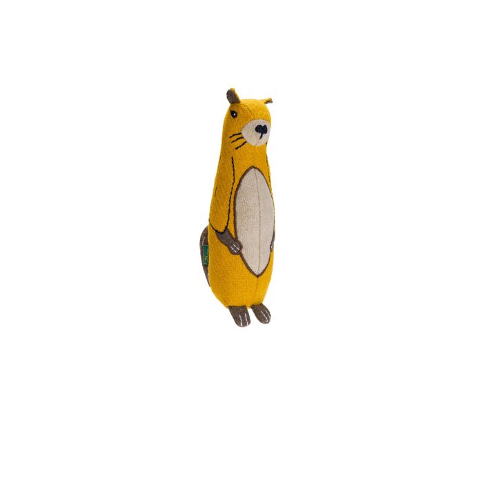 Hunter Juguete Peluche Fyn Marmota de 20 cm para Perros con Chirriador, fabricado con Poliéster y Lana Reciclada, Suave y Lavable 1