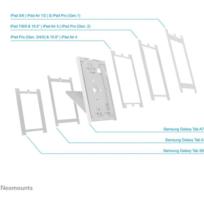 Soporte para Tablet Neomounts DS15-630WH1 Blanco Negro 3 Soporte para Tablet Neomounts DS15-630WH1 Blanco Negro 3