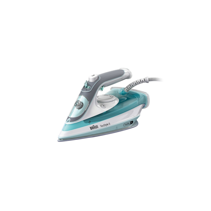 Braun TexStyle 3 SI 5017 GR Plancha a vapor Suela Cerámica 2700W, Golpe 190g/min, Vapor Continuo 150g/min, Antigoteo y Autoapagado Braun TexStyle 3 SI 5017 GR Plancha a vapor Suela Cerámica 2700W, Golpe 190g/min, Vapor Continuo 150g/min, Antigoteo y Autoapagado
