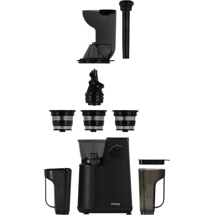 Hkoenig GSX24 Extractor de Jugos Extra Lento Vitamin+, 400W, 1L, Negro HKO3760124955125 3 Hkoenig GSX24 Extractor de Jugos Extra Lento Vitamin+, 400W, 1L, Negro HKO3760124955125 3