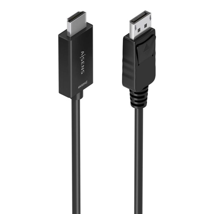 AISENS - CABLE CONVERSOR DISPLAYPORT A HDMI 4K@60HZ, DP/M-HDMI/M, NEGRO, 1.5M
