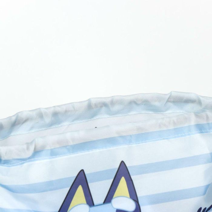 Saquito con toalla y gorra infantil bluey 1 Saquito con toalla y gorra infantil bluey 1