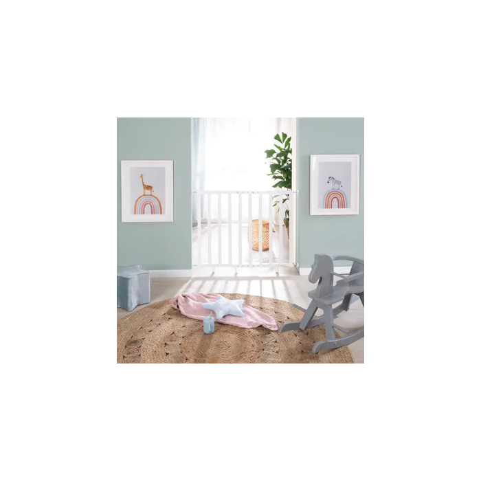 Roba Barrera de Seguridad para Bebés ROB4005317246321 para Puertas y Escaleras de 62 a 105 cm Blanca 1