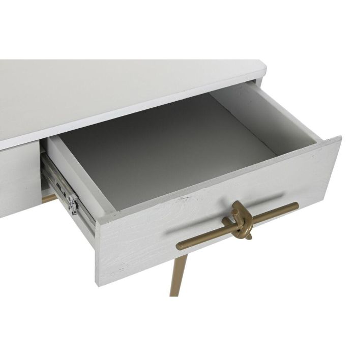 Recibidor DKD Home Decor Blanco Dorado 90 x 45 x 74 cm 5 Recibidor DKD Home Decor Blanco Dorado 90 x 45 x 74 cm 5