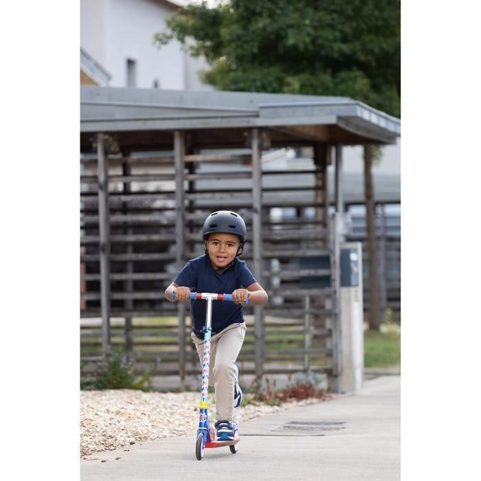 Smoby SMO750374 Spidey Skatinet Poldable de 2 Ruedas, Estructura de Metal, Manejo Ajustable 1