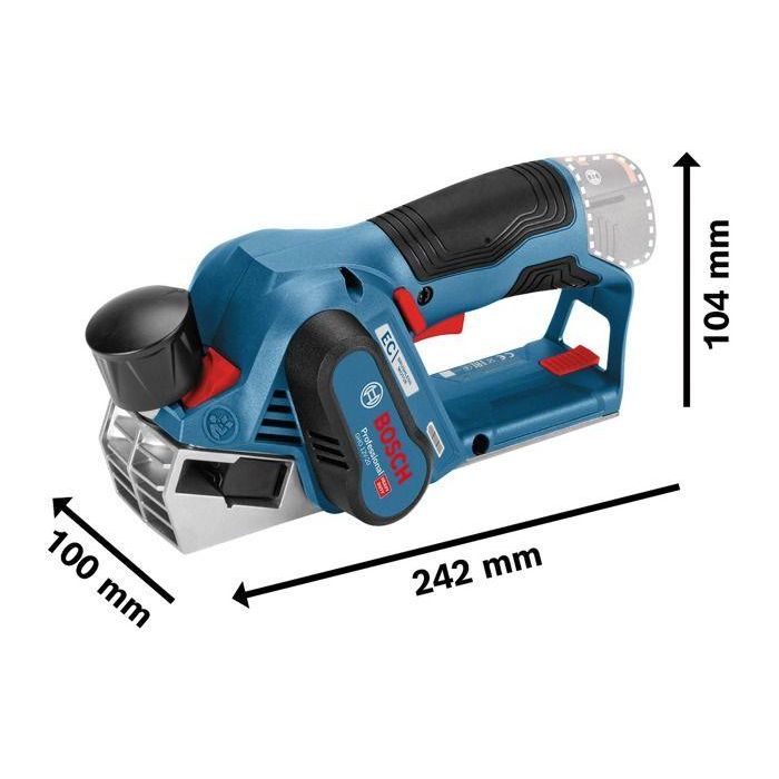 GHO 12V -20 avión inalámbrico (sin batería o cargador) en L -BOXX - BOSCH - 06015A7002 CAJA SET 2