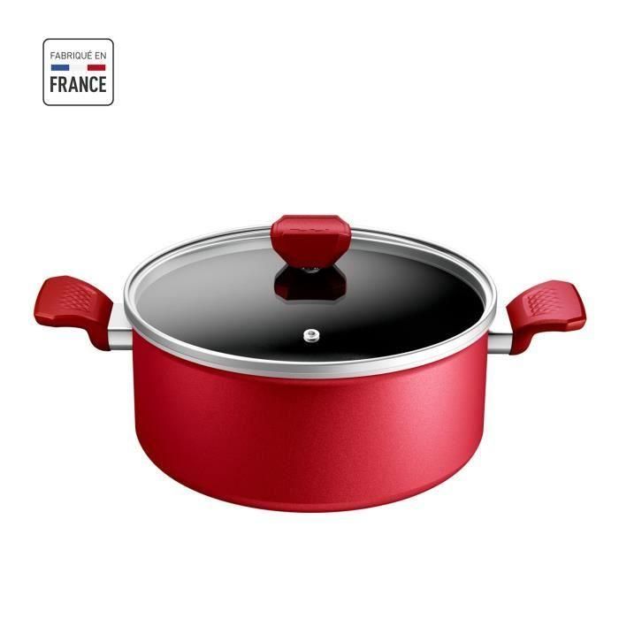 Tefal Faith 24 cm, inducción, no pata, cubierta de vidrio, ergonómico, hecho en Francia, experto diario C2894602