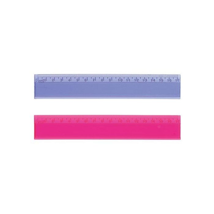 Safta Regla Escolar de 17 cm. para Niños. Surtida: Colores y Diseños Aleatorios. Edad Mínima Recomendada: 3 Años