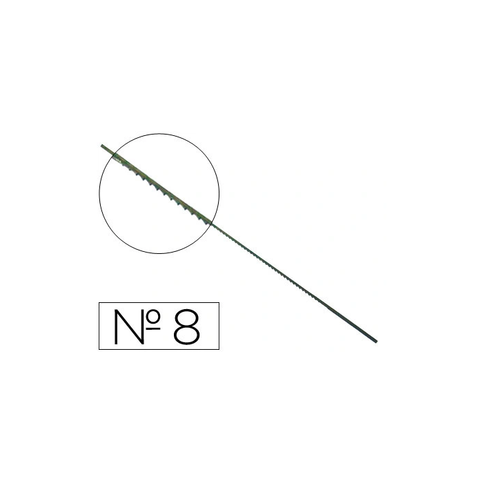 Wuto Sierra de marquetería para madera 8/13cm 18 tpi (caja 144 unid.) 0 Wuto Sierra de marquetería para madera 8/13cm 18 tpi (caja 144 unid.) 0