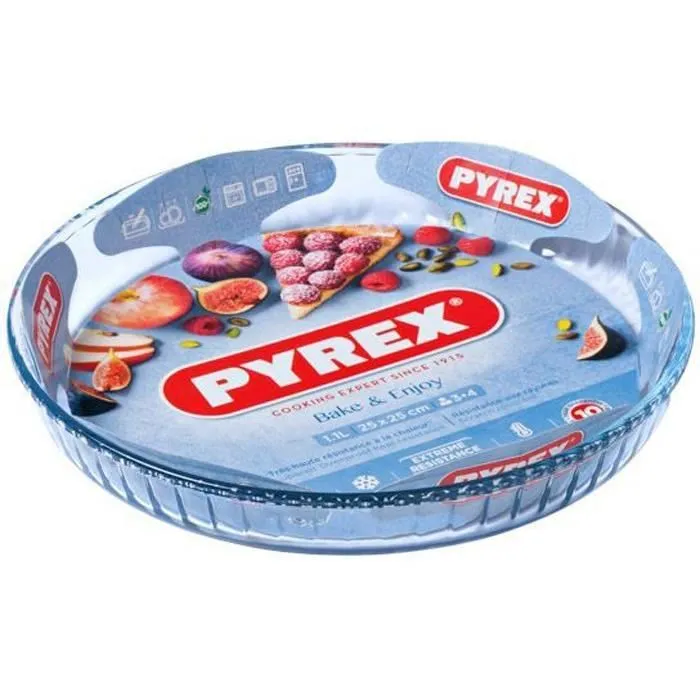 Pyrex Iconic'S Molde Tarta Plano Horno Vidrio Borosilicato 27,7x27,7x3,5 cm 1 Pyrex Iconic'S Molde Tarta Plano Horno Vidrio Borosilicato 27,7x27,7x3,5 cm 1