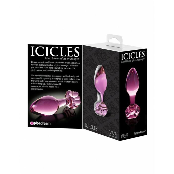 Plug Anal Pipedream Icicles Rosa 1