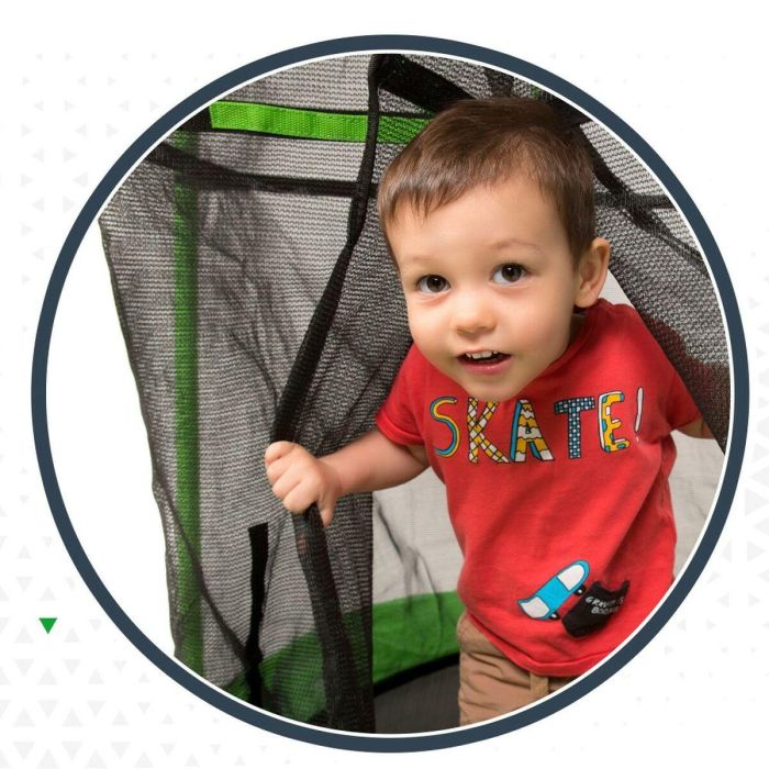 Cama Elástica Infantil con Red de Seguridad Aktive 122 x 184 x 122 cm 1 Cama Elástica Infantil con Red de Seguridad Aktive 122 x 184 x 122 cm 1