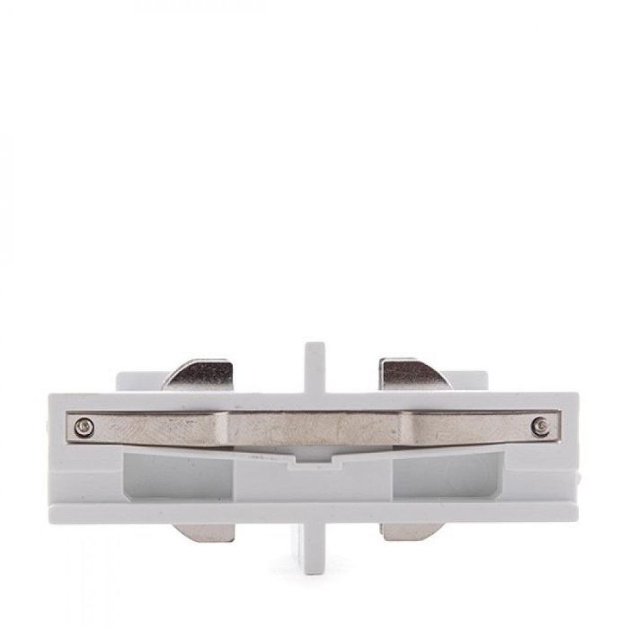 Conector Recto Carril Trifásico Blanco 1