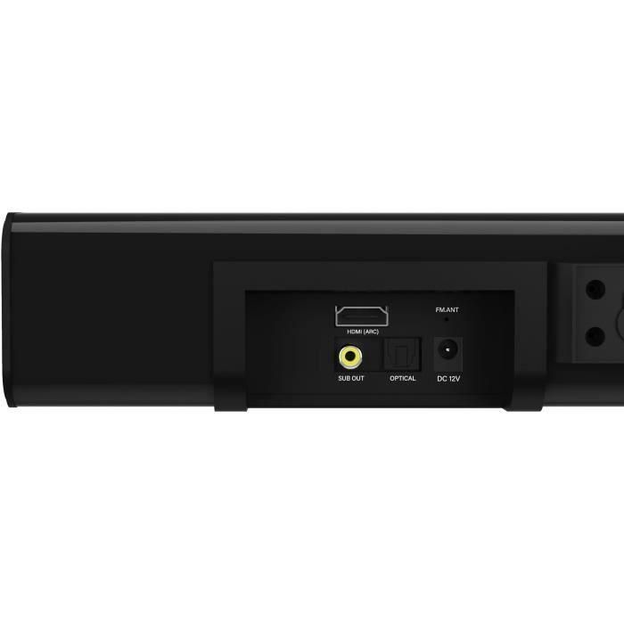 Barra de Sonido Majority K2 con Subwoofer Inalámbrico - Negro 2