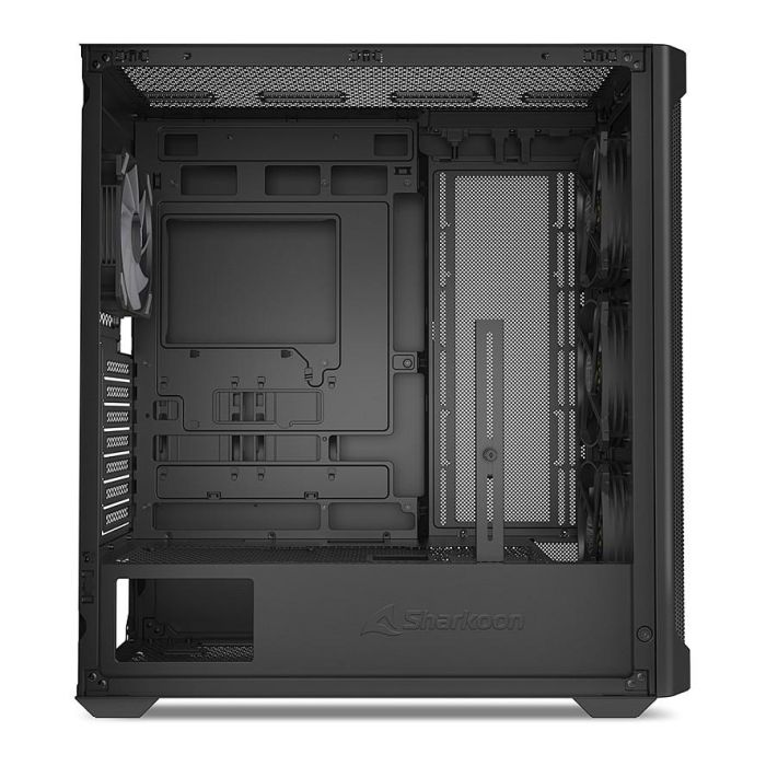 SHARKOON AK4W Midi Tower PC Negro Vidrio Templado con Iluminación RGB ATX 4
