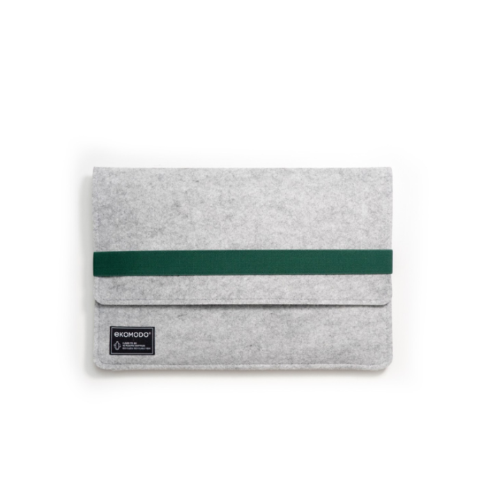EKOMODO HR-004 Maletín para portátil 33 cm (13") Funda Verde, Gris